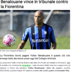 benalouane fiorentina rassegna stampa